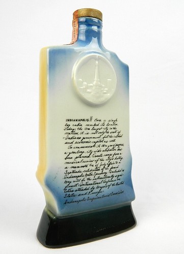 Jim Beam Whiskey Indianapolis Sesquicentennial leere Schnapsflasche Dekanter - Bild 4 von 12