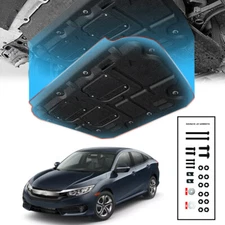 Engine Splash Guards Shield Mudguard For Honda Civic Sedan 2016-2021 Black