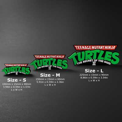 Teenage Mutant Ninja Turtles 1991  - Movie/Comics 3D Printed Logo Display Sign