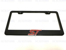 1 pieza 3D ST Emblema Insignia NEGRO Metal Inoxidable Placa Marco Soporte -Rojo