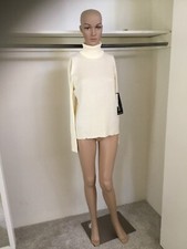 Sag Harbor Womens Turtle Neck sweater NWT Ivory sz M NOS Long sleeve Acrylic