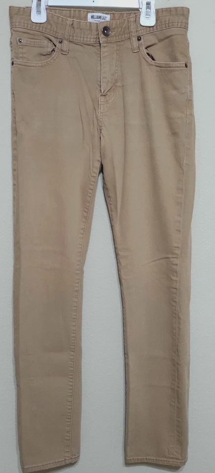 William Rast Men's Size 30x32 Dean Slim Straight Khaki Twill Pants 5-Pocket - Image 2 of 4