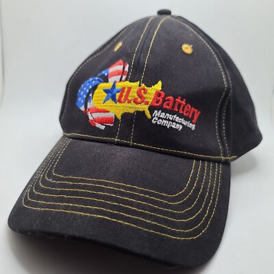 Hatteras Hats Black US Battery Patriotic Manufacturing Company Adjustable Cap