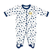 Two Feet Ahead NCAA California Golden Bears Infant Polka Dot Footed Creeper D...