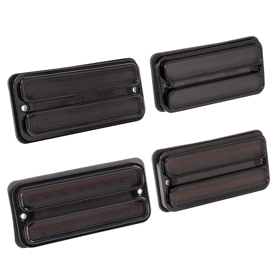 4x LED Side Marker Lights For Chevrolet Blazer C10 C20 & GMC Pickup 1967-1972 Foto 3 de 4