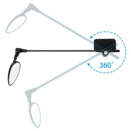 360° Bicycle Helmet Rearview Mirror Bike Cycling Riding Rear View Safety Mirrors - Picture 7 of 12