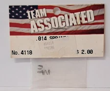 Original Factory Parts Team Associated RC #4118 .014 Spring 1 Pair New Old Stock