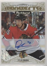 2018 Upper Deck Parkhurst Prominent Prospects Gold Dylan Sikura #PP-24 Auto u2v