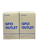2 GFCI Outlet 15 Amp Self-Test GFI Electrical Outlet TR Tamper Resistant  Plate