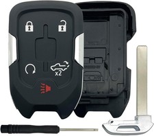 5 Button Replacement Keyless Entry Key Fob Cover fit for Silverado- 5 Button-a
