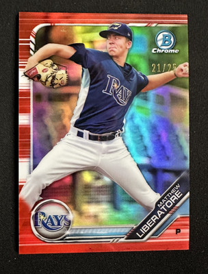 2019 Bowman Chrome Matthew Liberatore #BCP-112 Orange Refractor /25