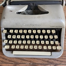 1960s Vintage 196X Remington Rem-Riter Manual Typewriter With Carry Case thumbnail