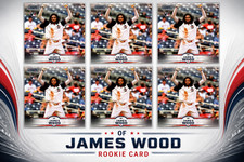 2025 Topps Stadium Club James Wood #175 Base Rookie Card Lot (6) Nationals MLB
