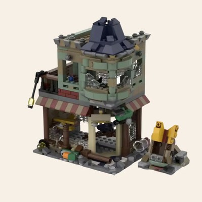 NEW Abandoned Apocalypse House Building Blocks Set Zombie Survival Adults MOC
