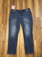 Pantalones de mezclilla vintage Nine West para mujer talla 16 ajustados boyfriend azul bolsillos
