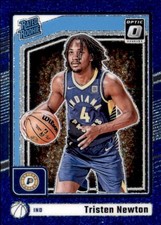 2024 Panini Donruss Optic Tristen Newton Rated Rookie Blue Gillter Prizm #d/15