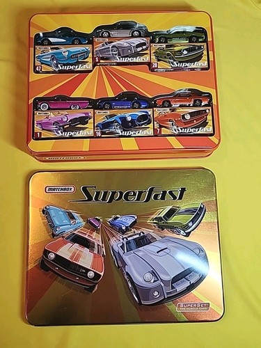 Matchbox SUPERFAST Collector Tin 6 Exclusive Cars The Muscle Cars🔥H9482-0951 - 第 1/20 張圖片