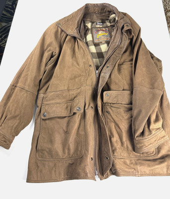 Wilsons Adventure Bound Originals Mens L Leather Jacket Thinsulate Field Coat