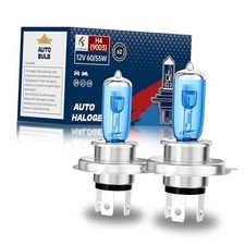 Halogen Headlight Bulbs, Standard High Beam or Low Beam Cool Blue-5000K 9003/H4