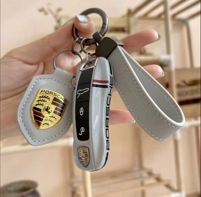 Key Fob Case Cover for Porsche Cayenne Panamera Macan 911 718 Cayman - Colors - Image 1 of 4