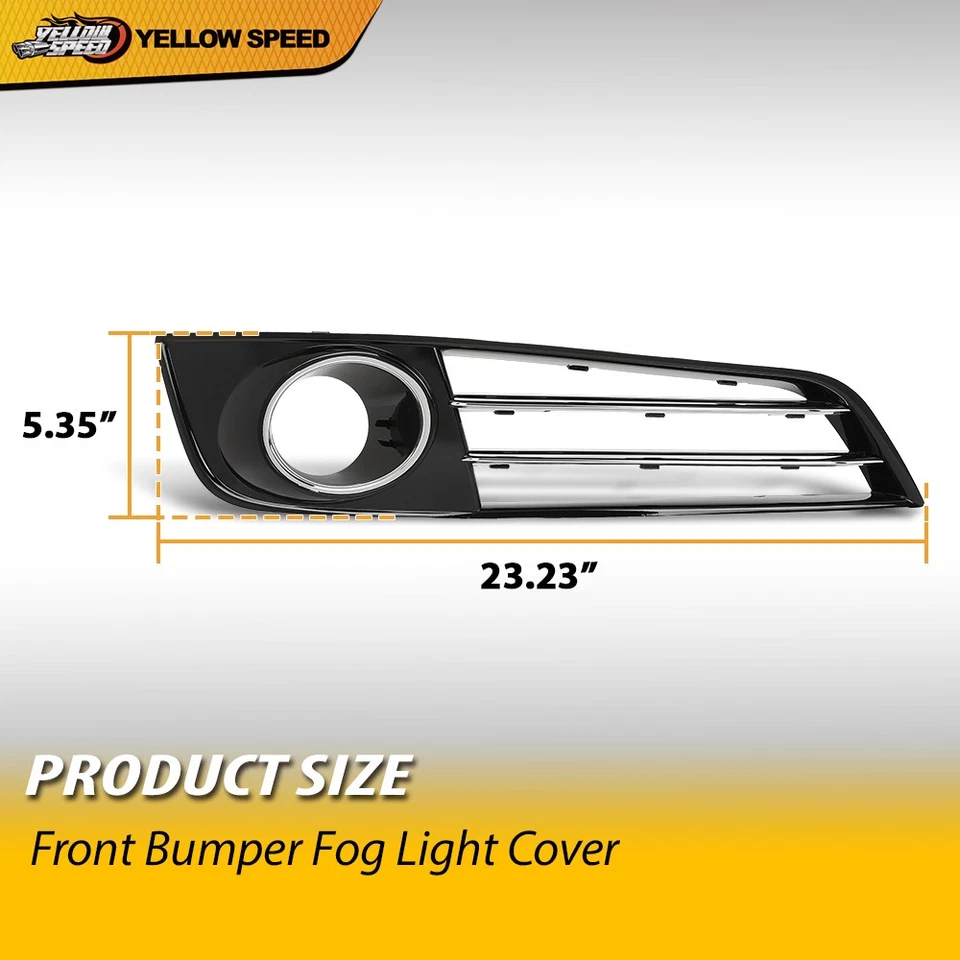 Чехлы на решетку противотуманных фар переднего бампера подходят для Audi A8 2011-2014 годов выпуска с левой и правой стороны - Изображение 3 из 4