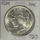 1924 Peace Silver Dollar Coin