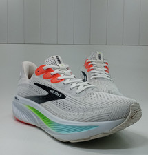 Brooks Ghost 17 Men's White Running Shoes 1104421D112 Sneakers Size 9 READ