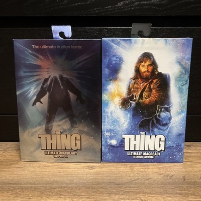 NECA 2x THE THING Action Figuren Neu !John Carpenter Kurt Russell Movie von 1982