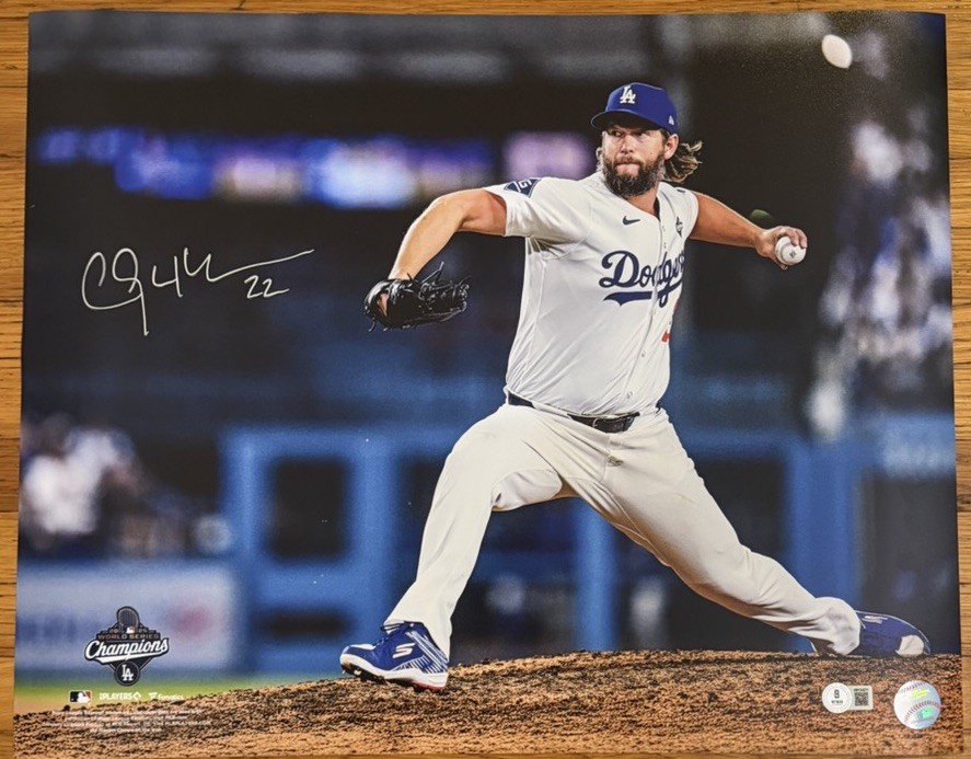 Clayton Kershaw Autographed Signed Los Angeles Dodgers Dodgers 16x20 2025 World Series Final Career Game BAS 