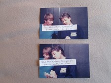 Paul McCartney set of 2 snapshot photos with a fan 3  1/2" x 5" The Beatles