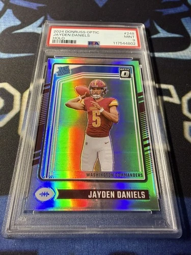 2024 Donruss Optic Jayden Daniels Holo Rated Rookie PSA 9