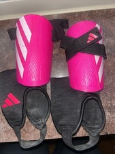 Adidas Kid Girls Soccer Shin Guards Pink Blac...