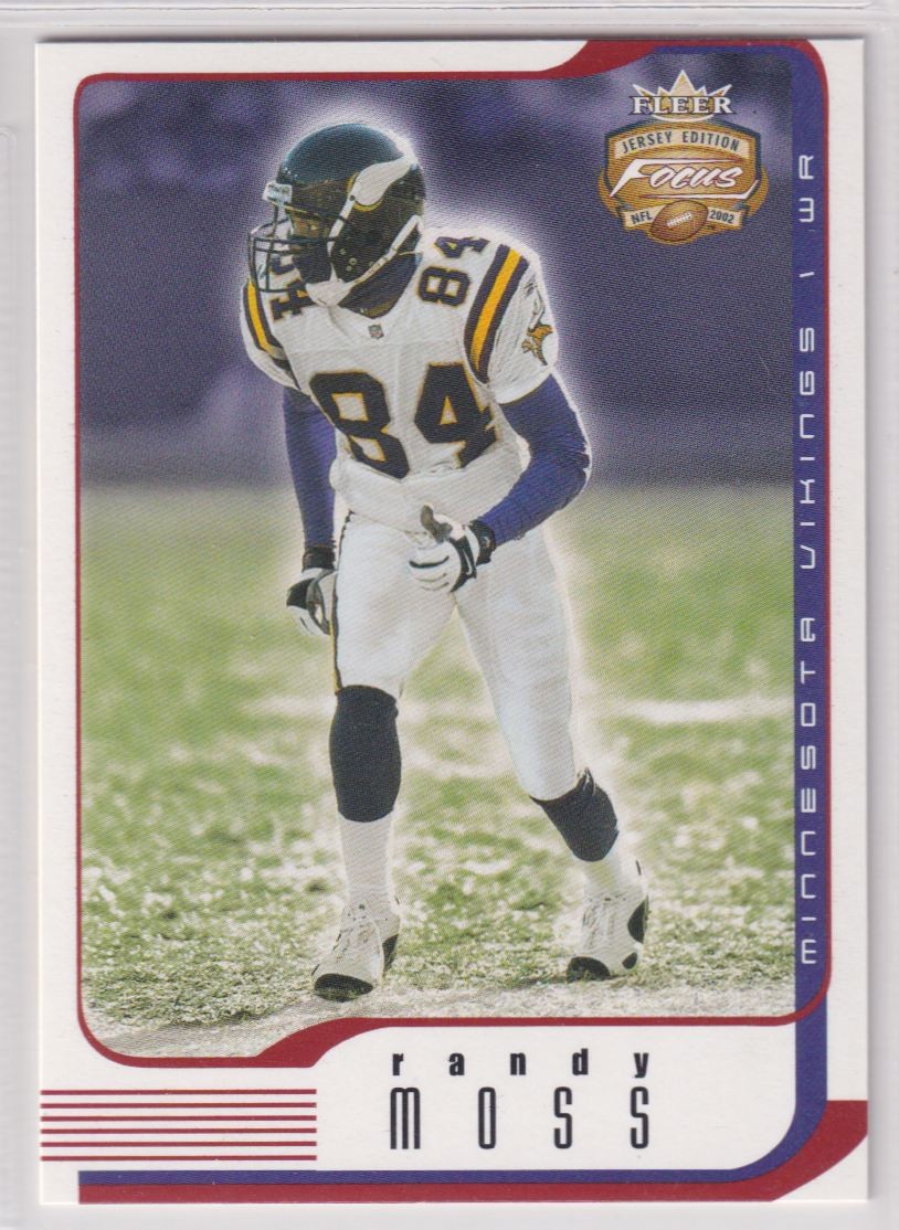 2002 Fleer Focus Jersey Edition #45 Randy Moss