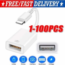 To Camera USB Female OTG Connector Adapter Cable For Apple iPhone iPad iPod lot