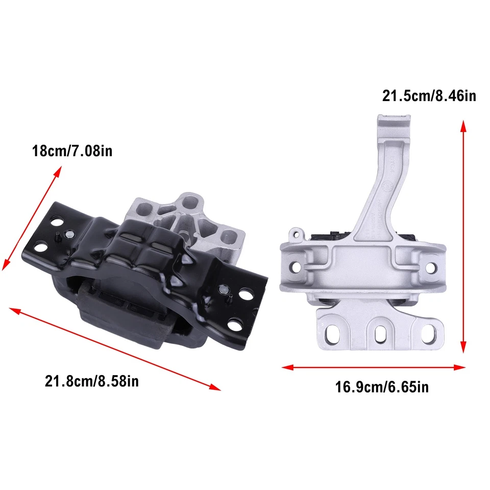 Soportes de motor y transmisión para Volkswagen Golf Jetta 2018-2024 L4-1,4 L Montaje Foto 2 de 4