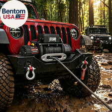 13500 Lbs Synthetic Rope Electric Winch 12v Dc Ip68 Waterproof Offroad Winch 3