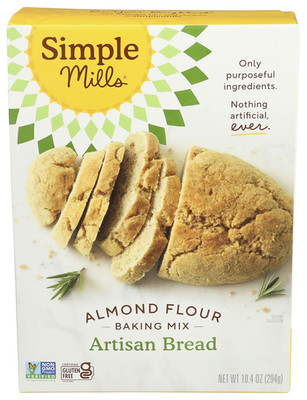 Simple Mills Almond Flour Baking Mix, Artisan Bread Mix - Gluten Free, Plant Bas