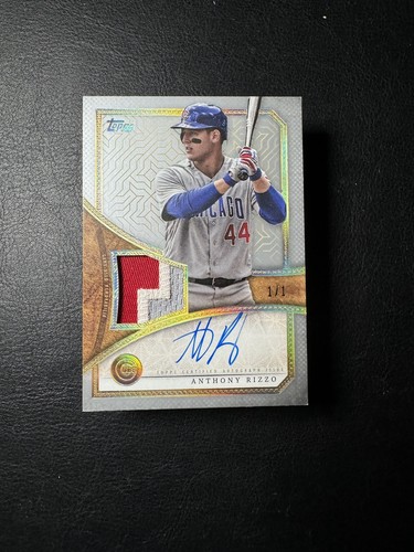 1/1 2019 Topps Reverence Patch Auto Autograph Platinum Anthony Rizzo Cubs