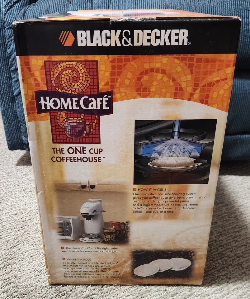 Black And Decker Home Cafe The One Cup Coffeehouse New Sealed Box - Image 3 of 4