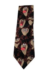 Vintage 1996 Loony Tunes Mania Neck Tie Warner Bros - Tasmanian Devil