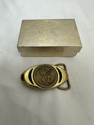 #ad SUPER RARE Vintage Jadco WINN DIXIE solid brass belt buckle logo $49.99