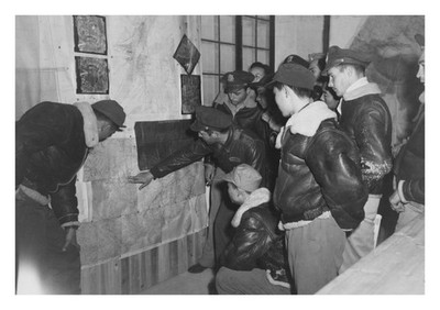 Capt C C Wilder Briefing Pilots China Air Base 1946