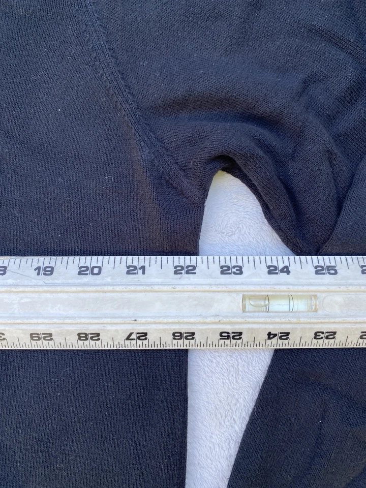 Para Hombres Lacoste Cuarto Cremallera Pullover Sudadera Jersey Suéter Negro Talla XL Foto 4 de 4