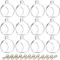 Teelichthalter Glas 6Cm HäNgend 12Er Set Glaskugeln FüR Dekoration Weihnachten