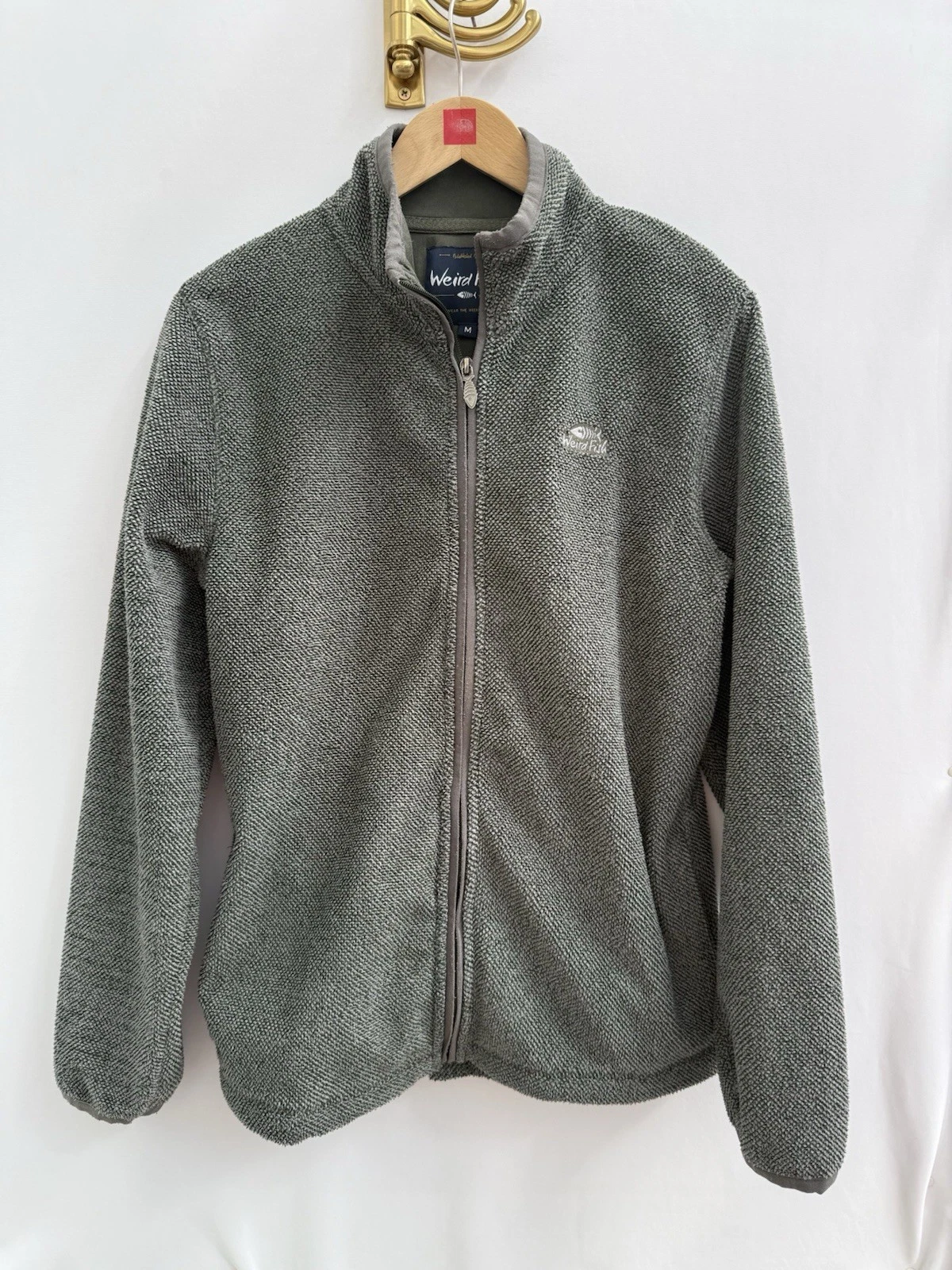 Weird Fish Merrill Full Zip Fleece Jacket Textured Green Casual Mens Medium
Opens in a new window or