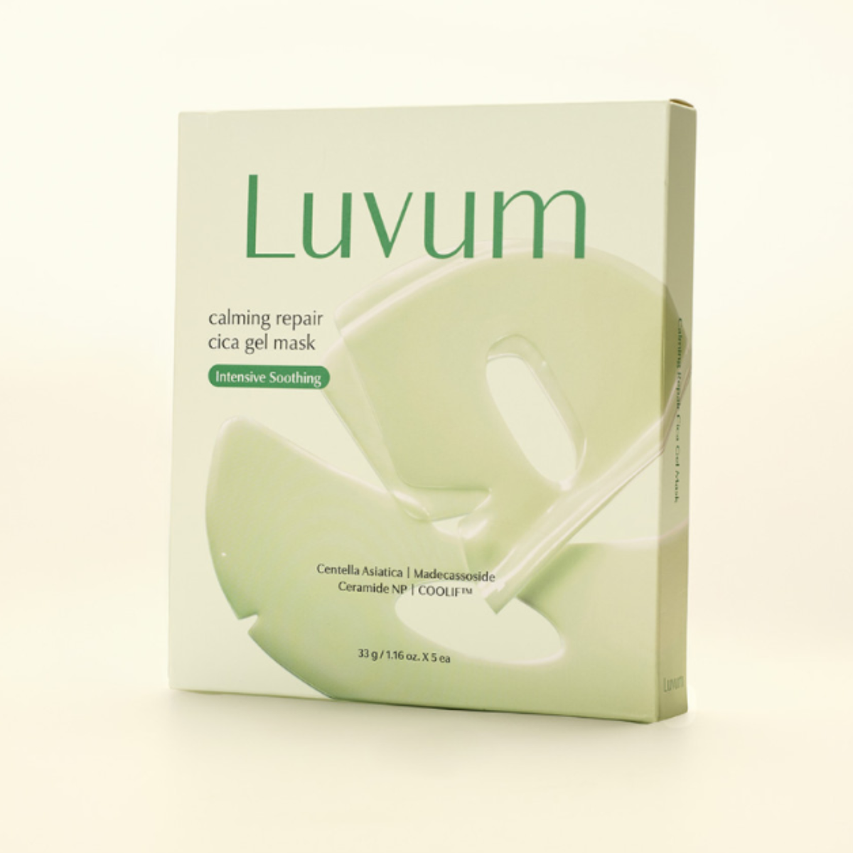 LUVUM Calming Repair Cica Gel Mask 33g X 5 Sheet Renewal K-Beauty