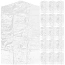 50 Pcs Plastic Clothes Cover Suit Dust Protector for Wardrobe Storage