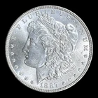 Superb 1887 Morgan Silver Dollar Choice BU++