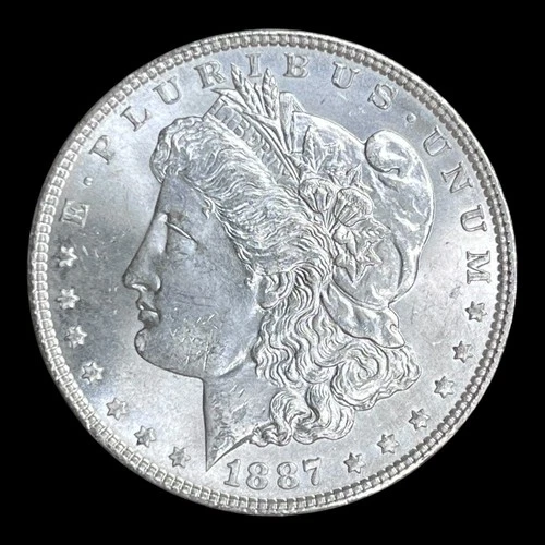 Superb 1887 Morgan Silver Dollar Choice BU++