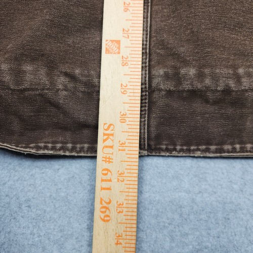 Vintage Carhartt Jacke 2XL braun C61 DKB Sherpa gefüttert Ridge Workwear distressed - Bild 11 von 13